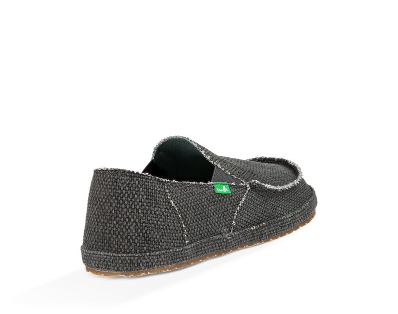 Sanuk Rounder Men's Shoes Black | Canada 243RVD